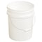Vestil 5 Gal Open Head Pail with Steel Handle, White PAIL-54-PWS - alternate 1
